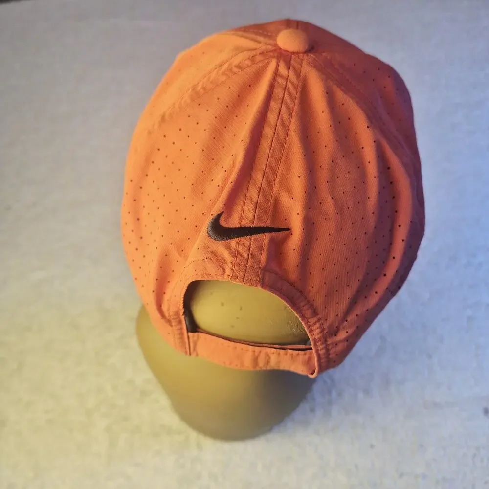 Nike Golf AeroBill Classic99 Hat Orange Dri-FIT Adjustable Strapback Cap 20XI